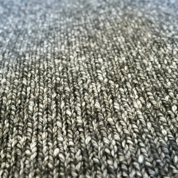 THEORY Parkland Chunky Gray Melange Slouchy Wool Sweater - Picture 6 of 12